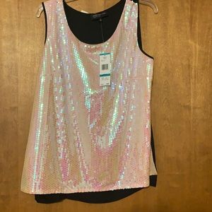 Tea rose sequin shirt